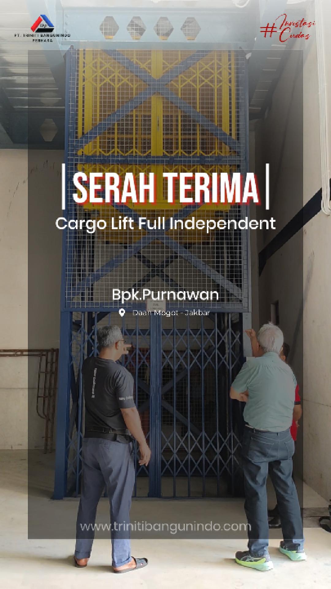 Lift Barang Triniti Kapasitas 3 Ton di Jakarta Barat